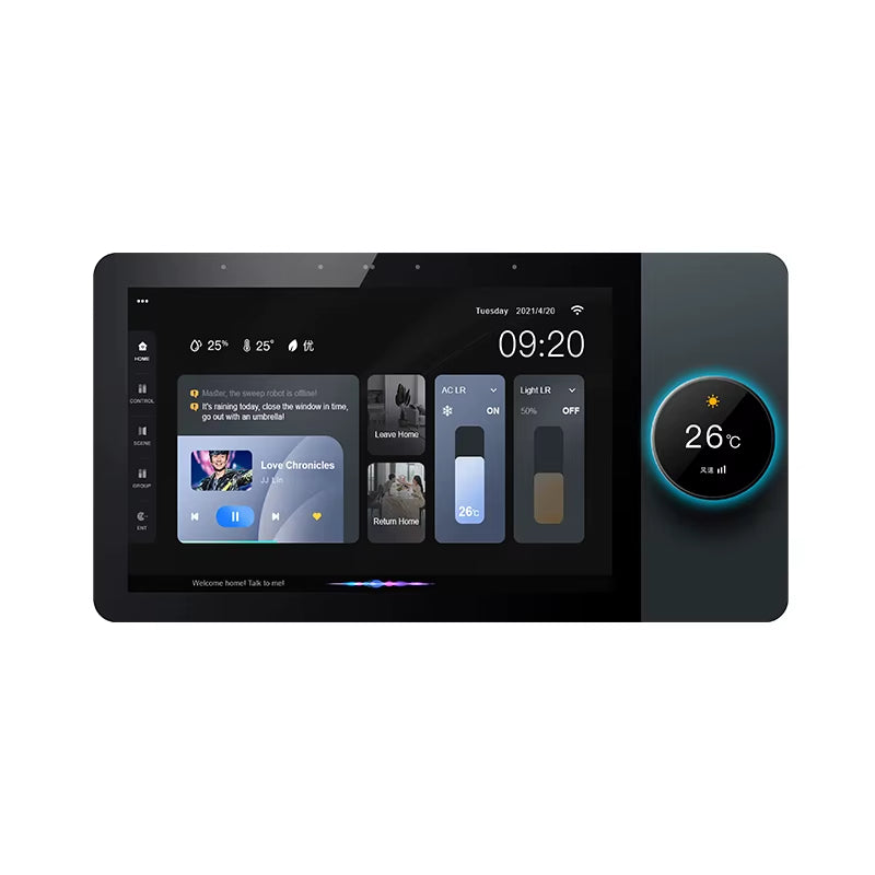 Tuya 7 Inch Central Control Panel Smart Home Tuya Zigbee Gateway Smart Home Control Panel with Voice Control Home Automation