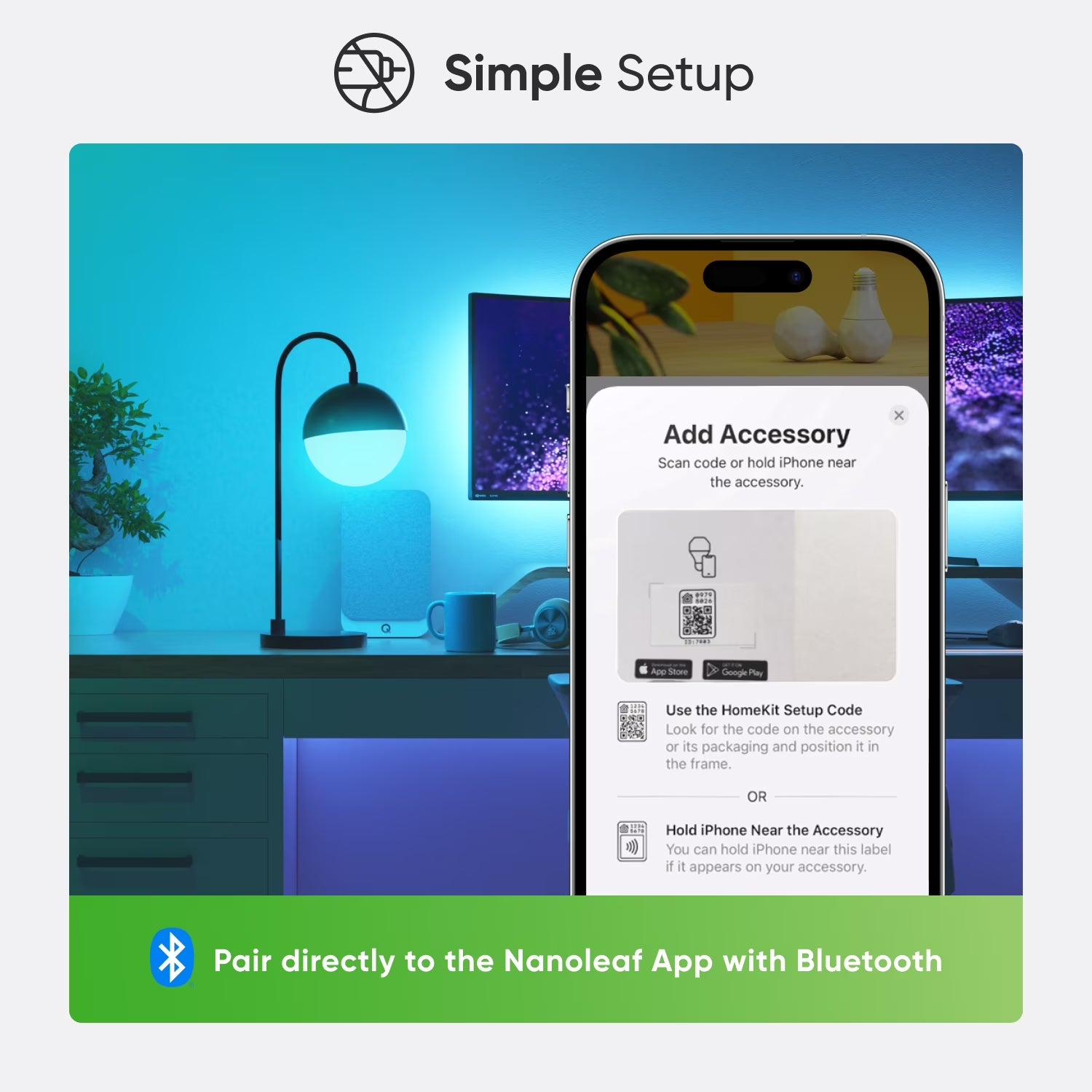 Essentials Matter Wifi A19 LED Smart Bulb (3Pk)