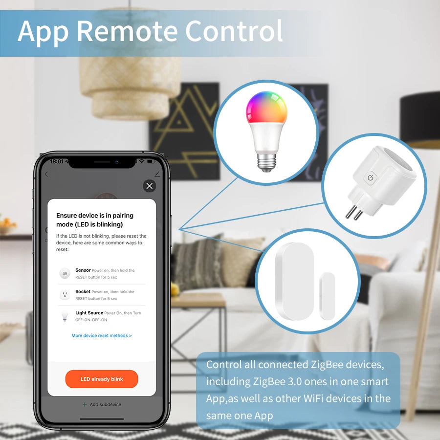 Tuya Smart Multi Mode Gateway / Bluetooth Gateway Hub Bridge Smart Home Control Smart Life APP Alexa Google Home Voice Control
