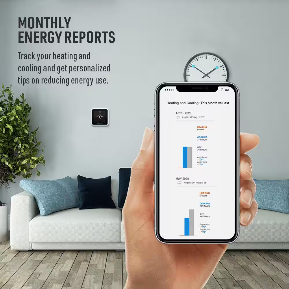 T5 7-Day Smart Wi-Fi Thermostat with Geofence Technology and Auto Changeover, Energy Star Certified