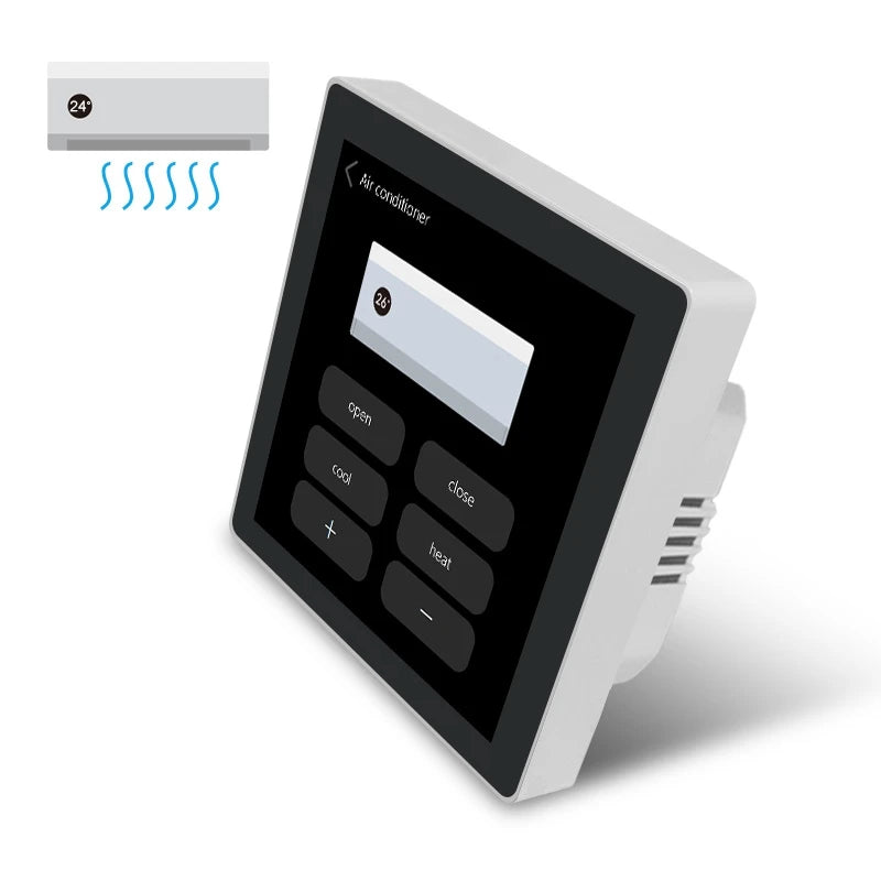 Tuya Smart Home Multiple Zigbee Smart Home Control Panel 4 Inch Switch Panel In-Wall Touchscreen Control for Home-Euplug