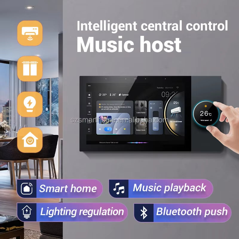 Tuya 7 Inch Central Control Panel Smart Home Tuya Zigbee Gateway Smart Home Control Panel with Voice Control Home Automation